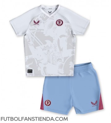 Aston Villa Segunda Equipación Niños 2023-24 Manga Corta (+ Pantalones cortos)